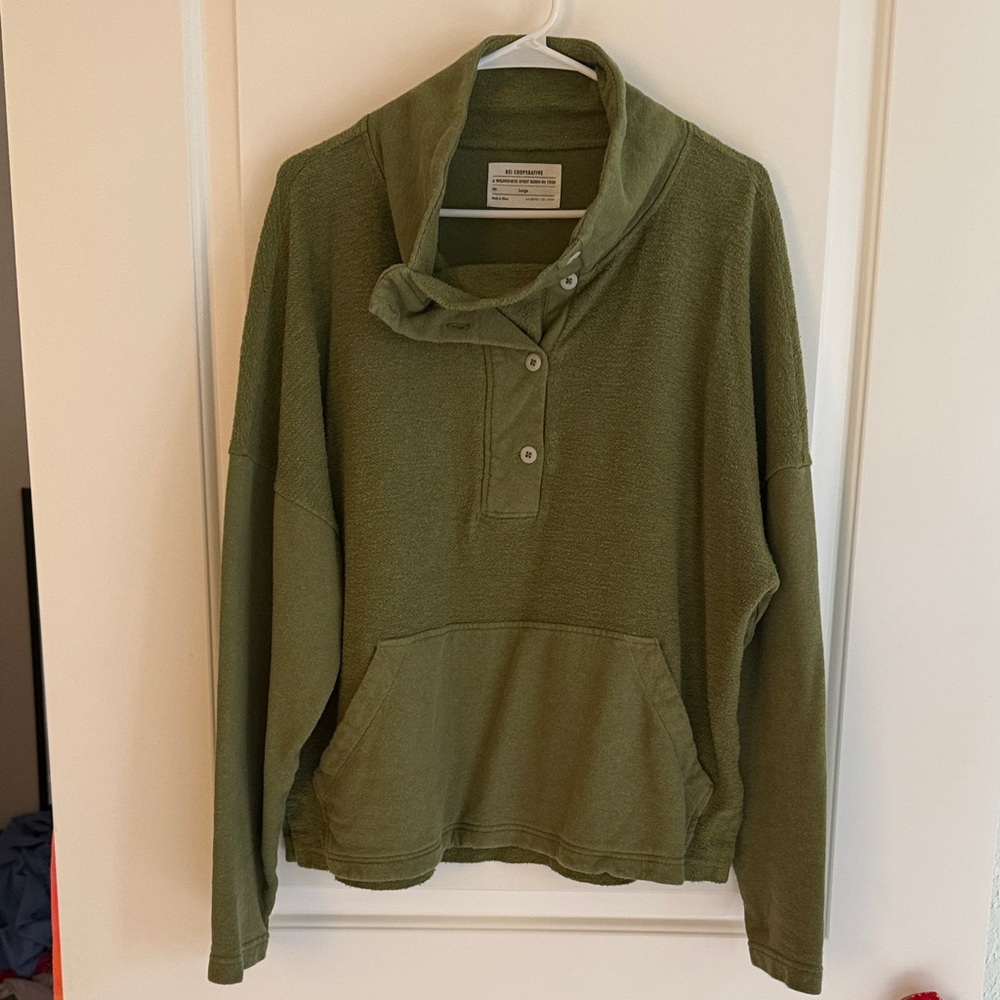 REI Cooperative Olive Green Pullover